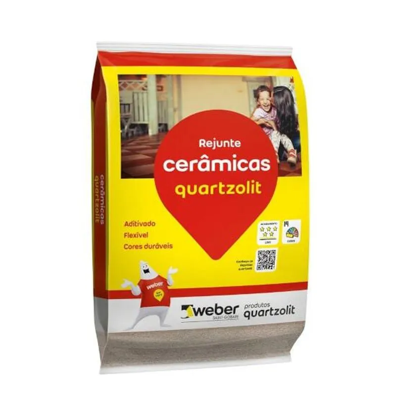 Rejunte Flex Interno/Externo 1Kg Cerâmica QUARTZOLIT REJUNTE FLEX 1KG QUARTZOLIT CERAMICA INT/EXT