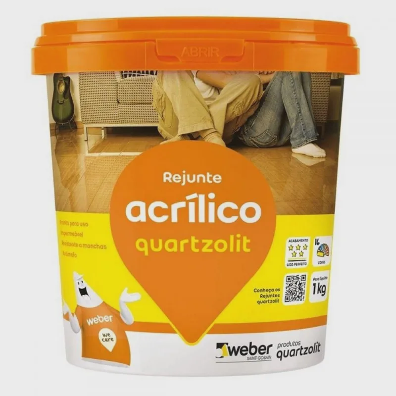 Rejunte Acrílico 1kg Marrom Tabaco Quartzolit