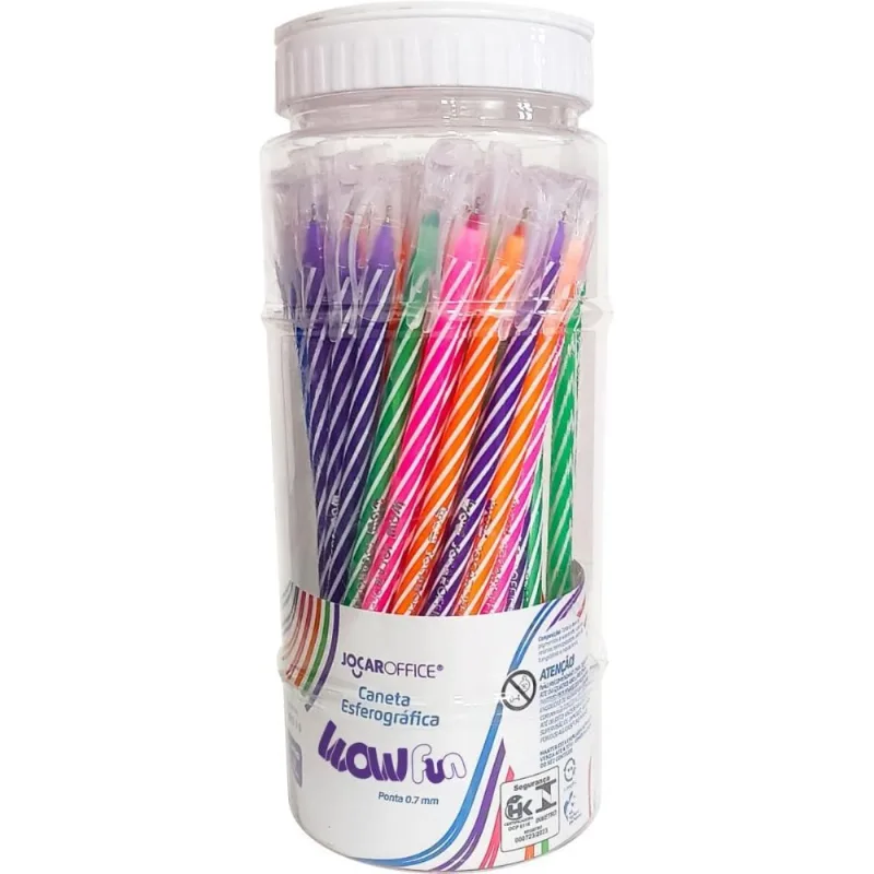Caneta Esferografica WOW FUN 0.7MM 5CORES
