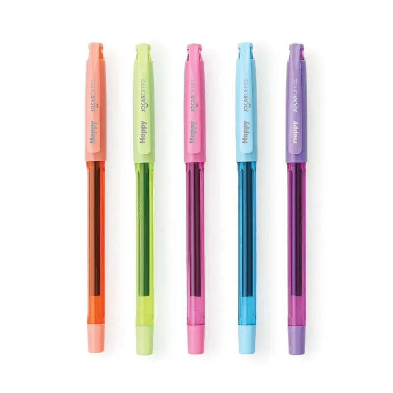 Caneta Gel Happy 0.7 Colorida Jocar Office