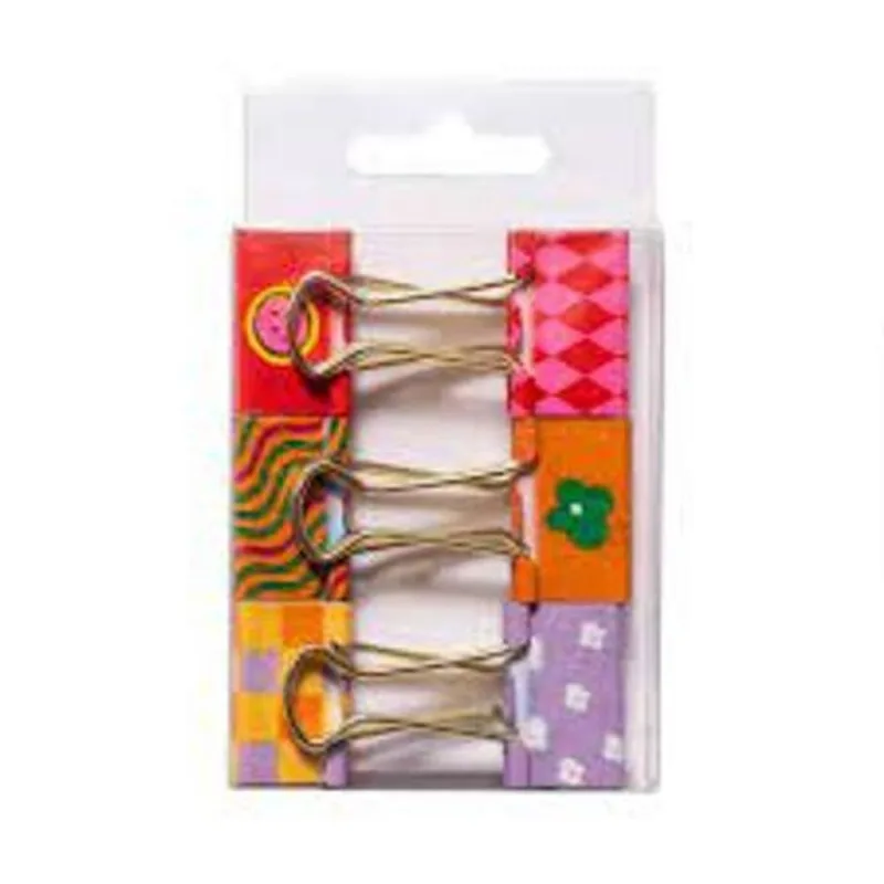 Prendedor De Papel Positive Vibes Estampado C/6 Leonora