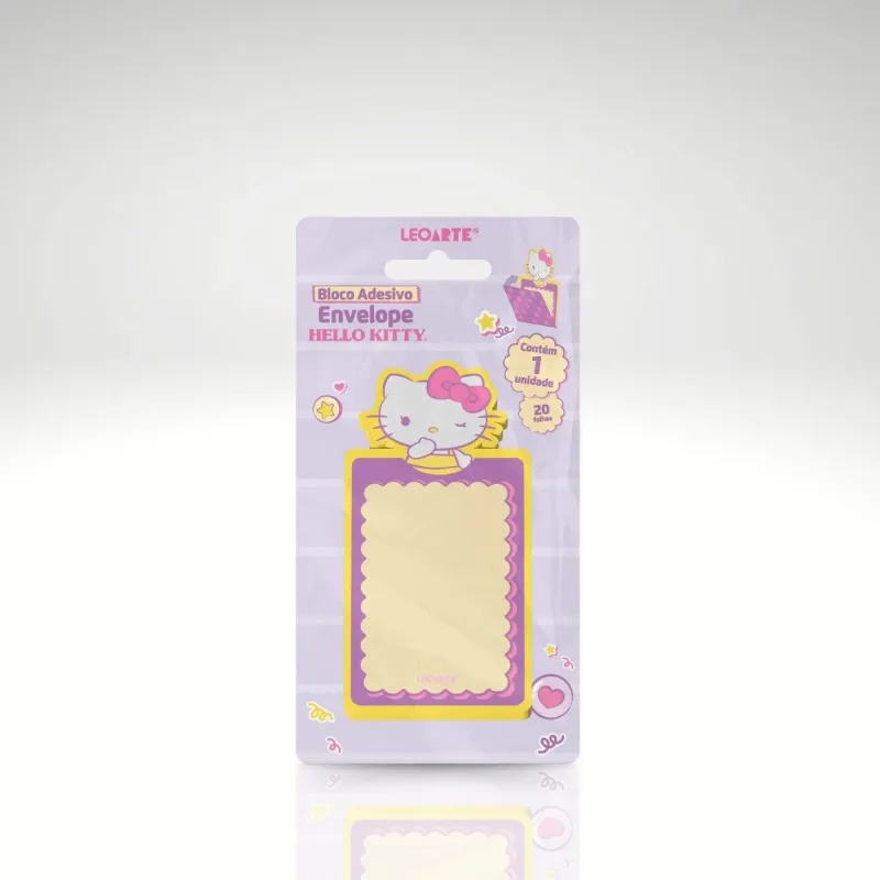 Bloco Adesivo Hello Kitty Envelope 20 fls 56x120mm - Leonora