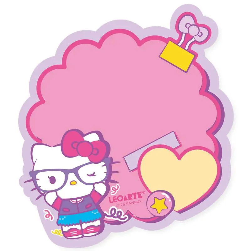 BLOCO ADESIVO HELLO KITTY 20FL 10024 LEO&amp;LEO