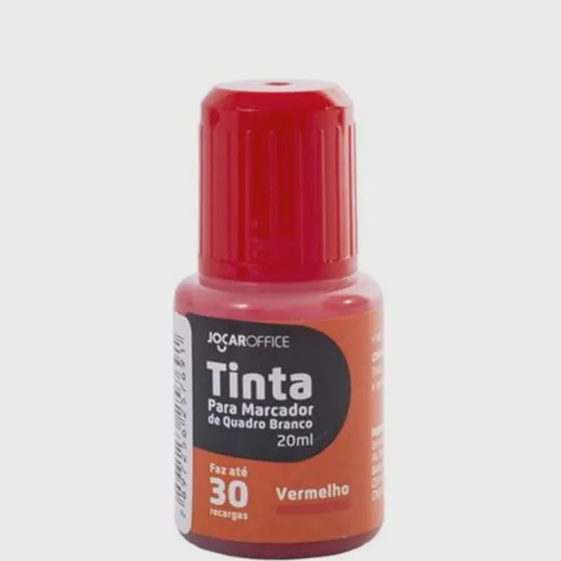Tinta Canetao Jocaroffice Vermelho 20ml
