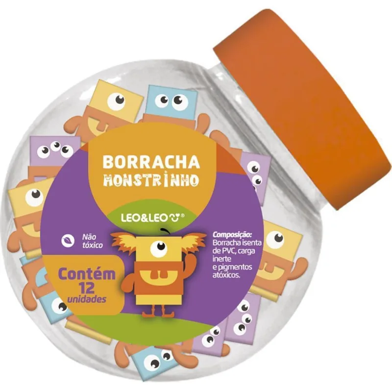 Borracha Decorada Monstrinho C/capa (s)