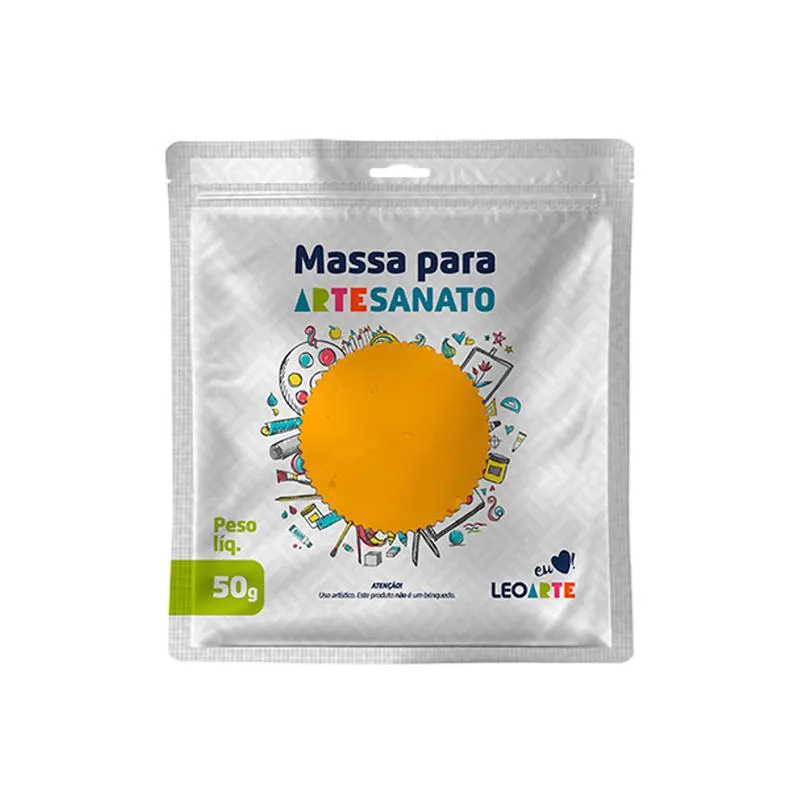 Massa Artesanato Mostarda - Pacote Com 50gramas