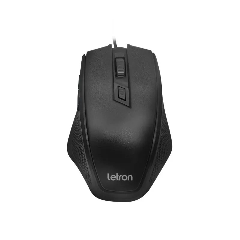 Mouse Óptico Office Level Preto com Fio USB