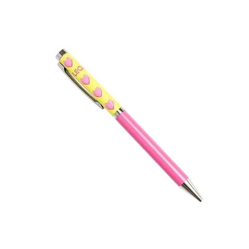 Caneta Esferográfica Pink Vibes Corações 1.0 Mm