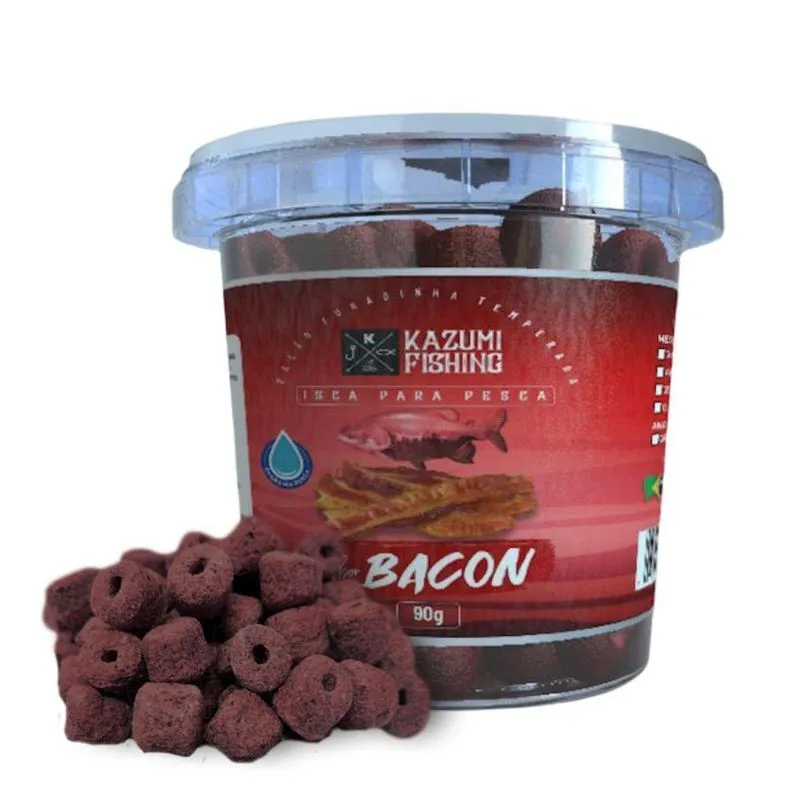 2 Ração Furadinha 90gr Pesca Essência Bacon E Banana