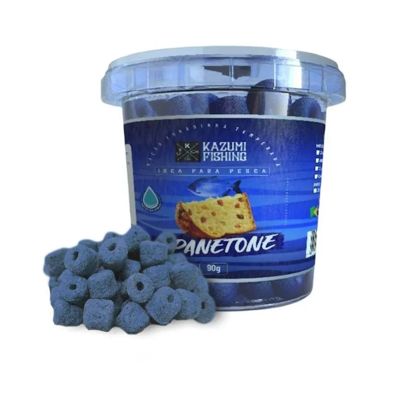 2 Ração Furadinha 90gr Pesca Essência Panetone Na Pinga