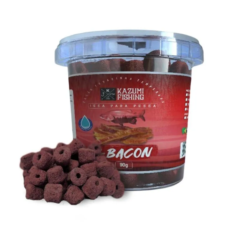 2 Ração Furadinha 90gr Pesca Essência Bacon