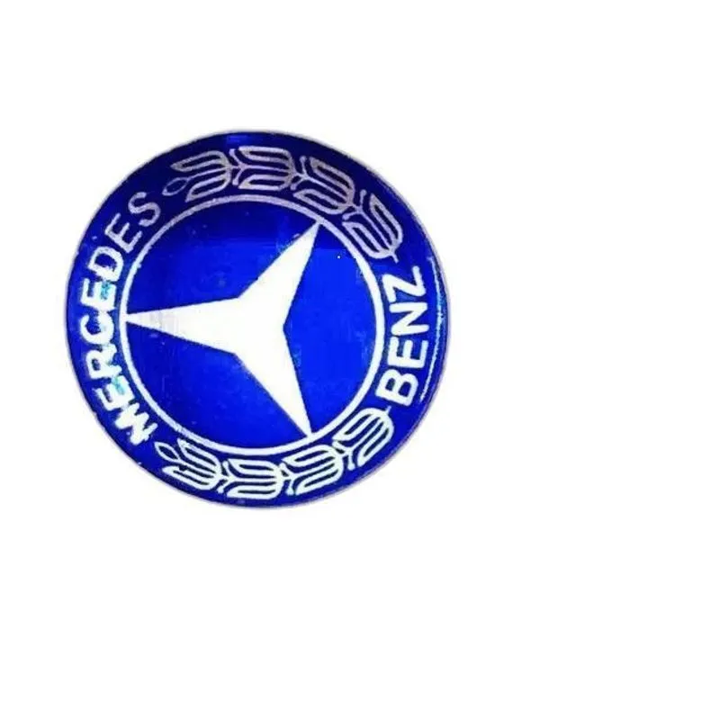 Emblema Adesivo Chave Mercedes 14mm Aluminio