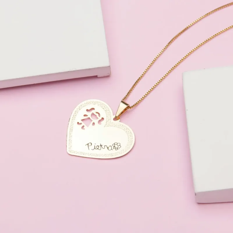 Colar com Letra do Filho Personalizado