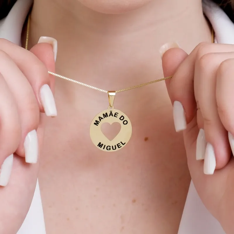 Colar Mãe Coruja Personalizado com Nome