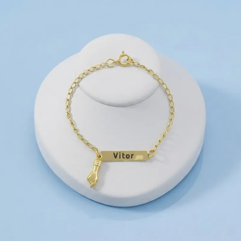 Pulseira com Figa Infantil