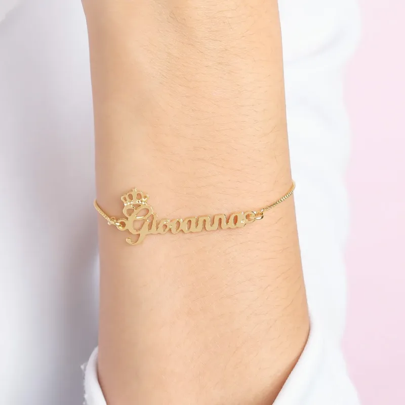 Pulseira de Nome Banho a Ouro 18k