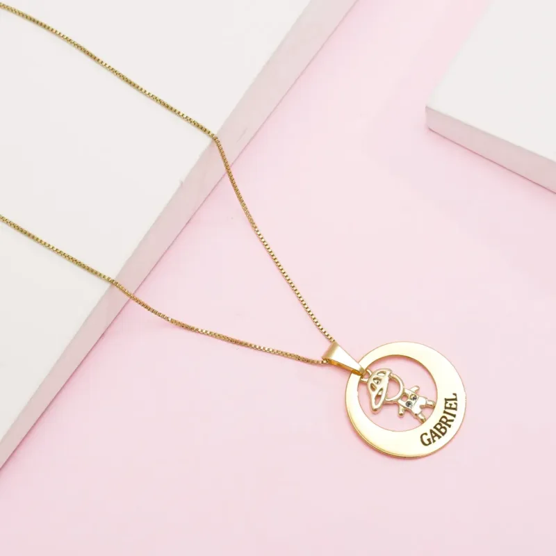 Pingente Menino ou Menina Personalizado Com Nome