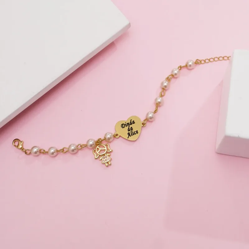 Pulseira com nome personalizada