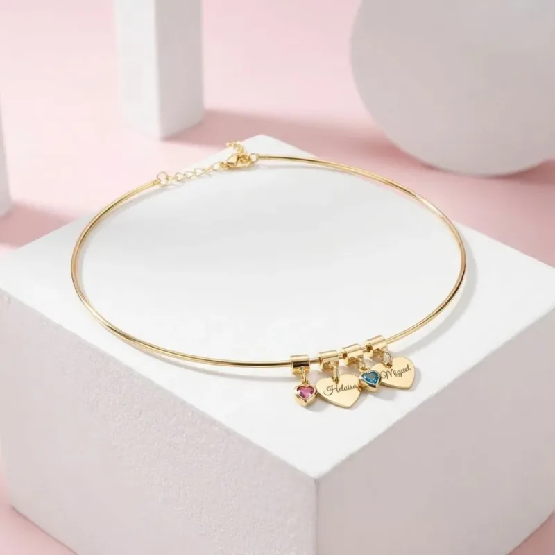 Choker Corações Personalizados