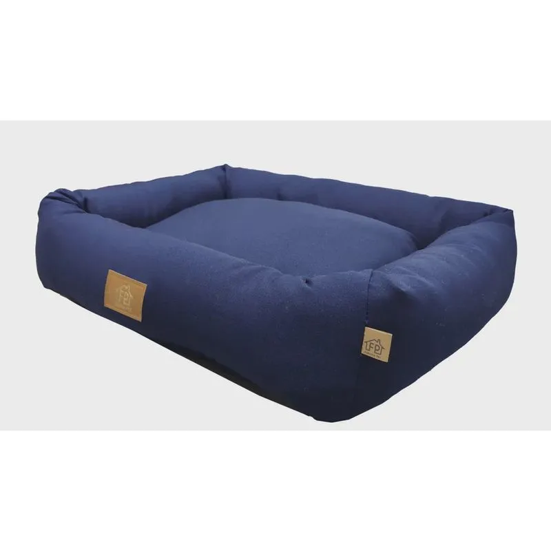 Cama Pet Retangular gg 54x66 Lisa Azul - Fábrica Pet