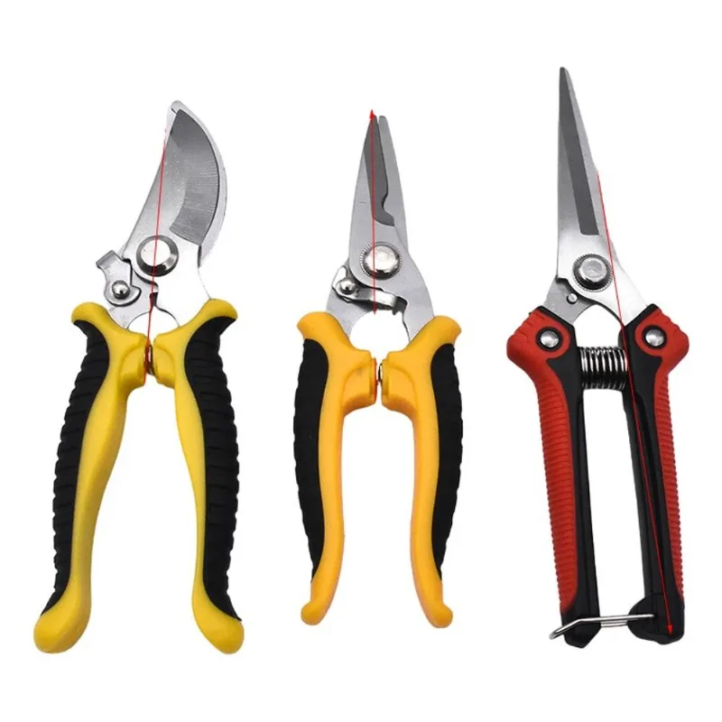 3 Peças Tesoura De Poda Manual Tesoura De Ramo De Fruta De Jardim