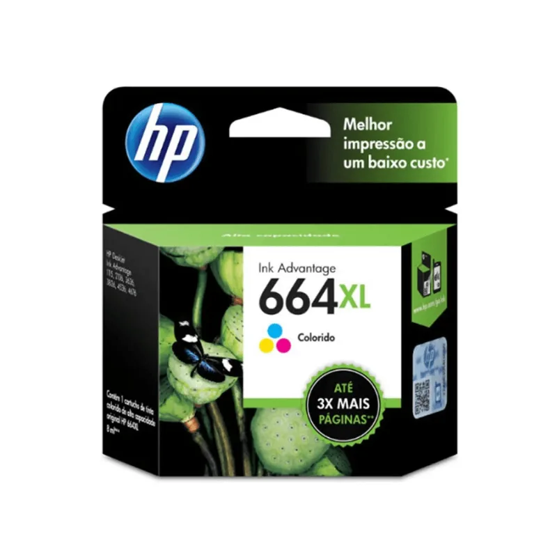 Cartucho De Tinta Hp 664xl 664 Color F6v30ab F6v30a 1115 2136 3636 3836 3635 4676