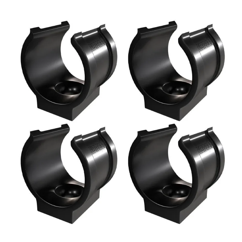 Kit 4 Abraçadeira Impacto Cano Tubo 20Mm 1/2'' Preta Estrela