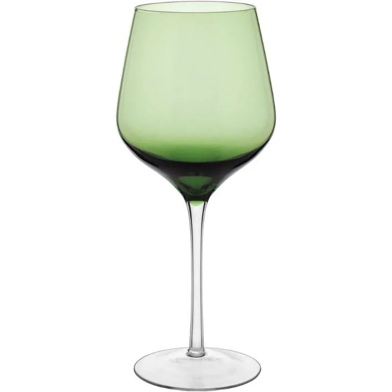 Jogo 2 Taças água Vinho Home&co Ballet Vidro 540ml 23x10x10cm Verde