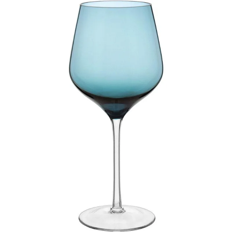 Jogo 2 Taças Vinho água Home&co Ballet Vidro 540ml 23x10x10cm Azul
