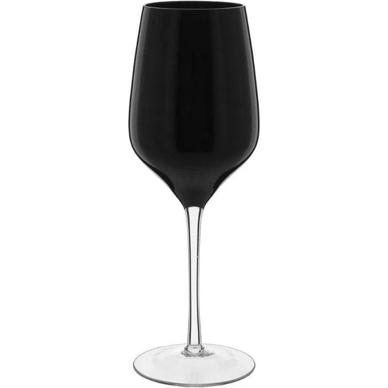 Jogo 2 Taças Vinho Home&co Ballet Vidro 460ml 24x9x9cm Preto