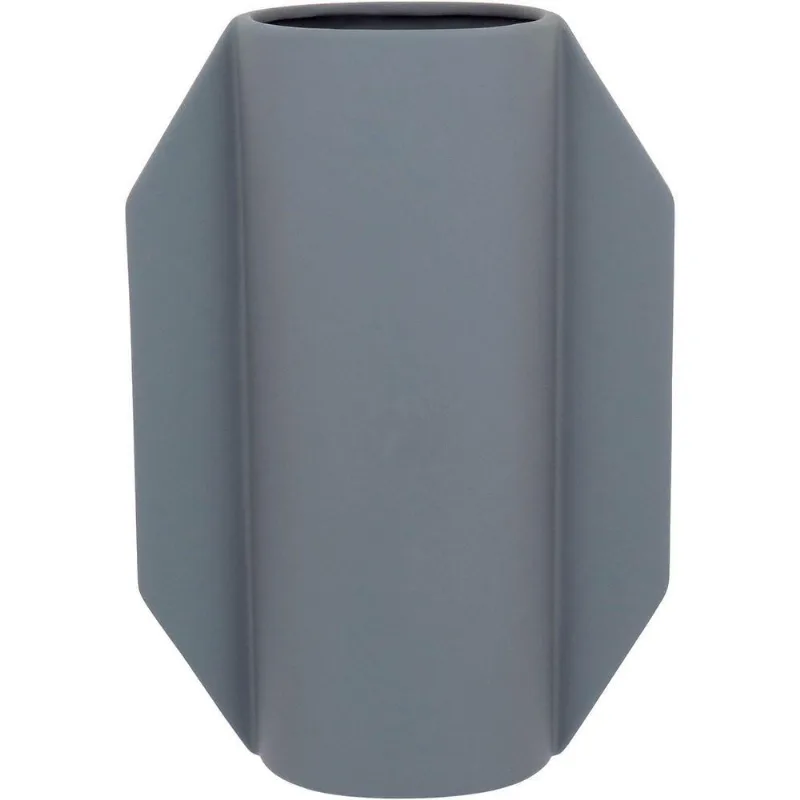 Vaso Decorativo Enfeite Casa Cerâmica 28x20x20cm Bege