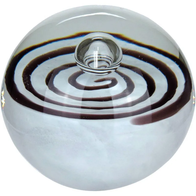 Esfera Decorativa Enfeite Home&amp;co Vidro 8x8x8cm Marrom