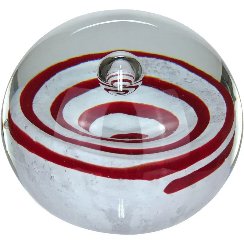 Esfera Decorativa Enfeite Home&amp;co Vidro 8x8x8cm Vermelho