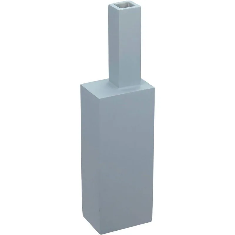 Vaso Decorativo Enfeite Casa Aparador Caixa Home&co Resina 30x8x6cm Cinza