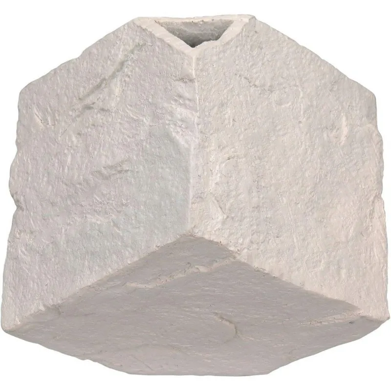 Vaso Decorativo Enfeite Casa Aparador Cubo Home&co Resina 12x15x15cm Rosa