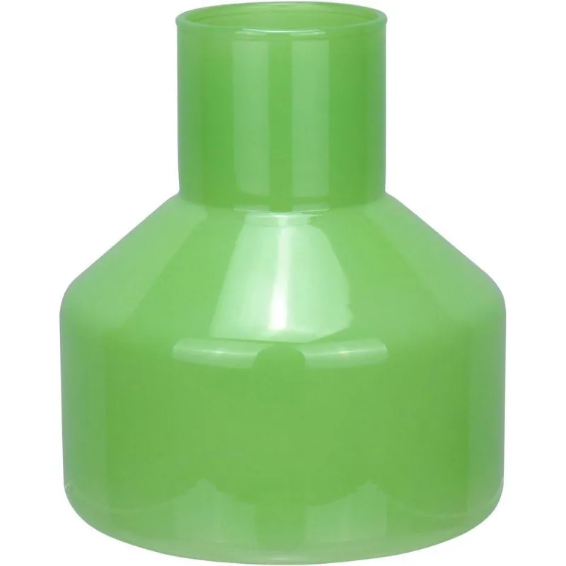 Vaso Decorativo Enfeite Casa Garrafa Home&co Vidro 14x13x13cm Verde