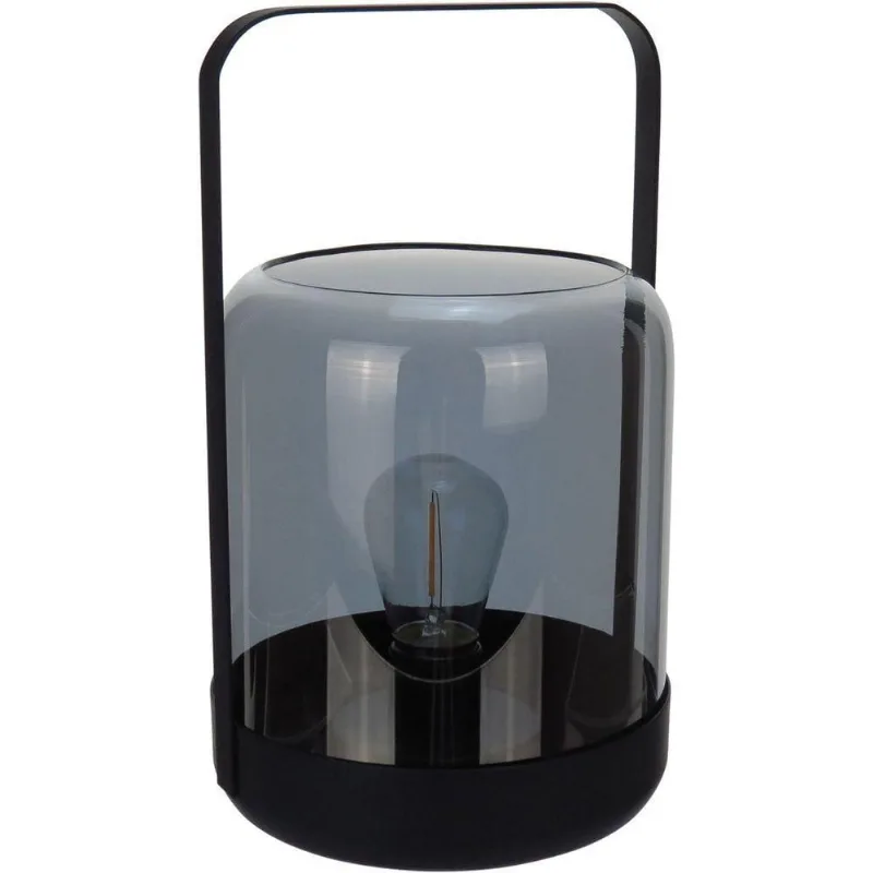Castiçal Decorativo Porta Vela Home&co Metal 24x15x15cm Fume