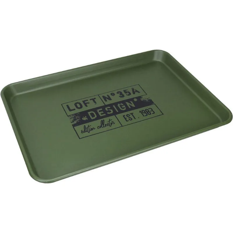 Bandeja Decorativa Para Servir Home&co Metal 3x51x36cm Verde