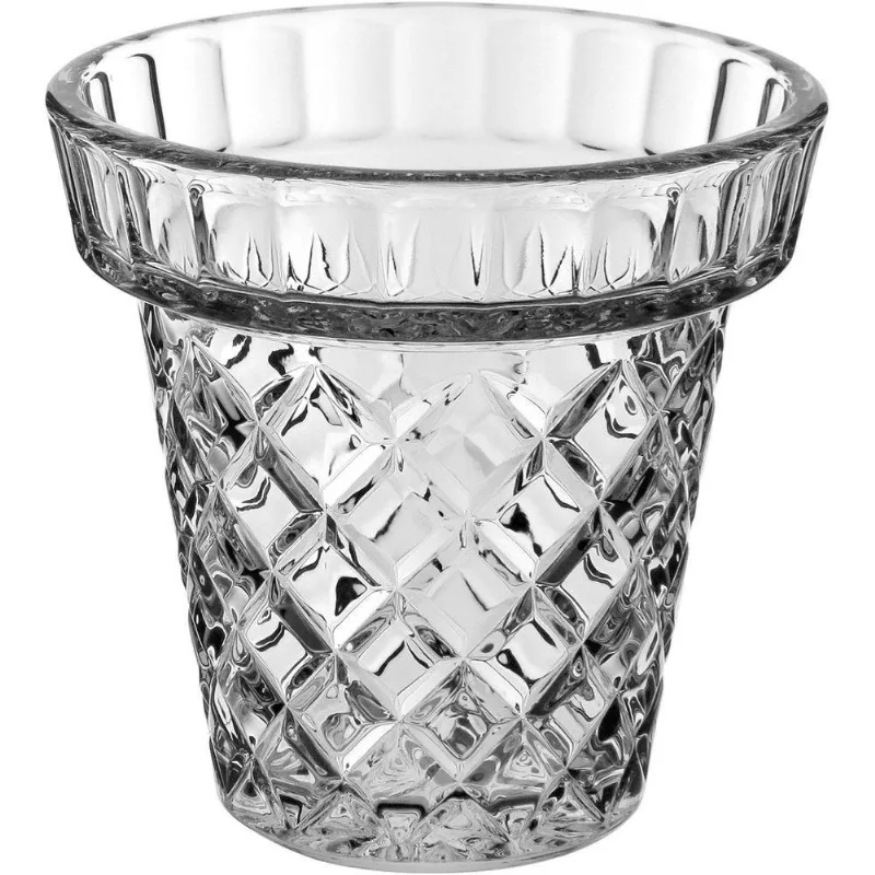 Vaso Home&amp;co Vidro Redondo Decorativo 16x16cm