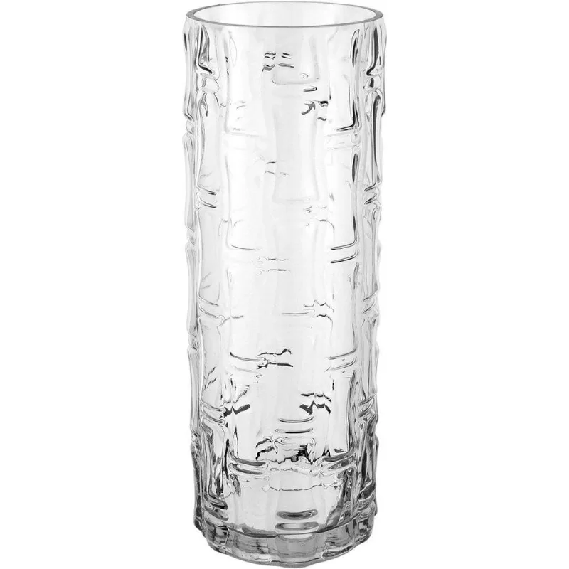 Vaso Decorativo Cilindro Home&amp;co Vidro 40x13cm Transparente
