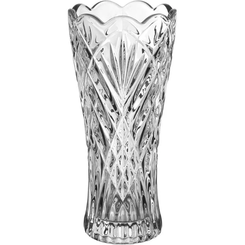 Vaso Decorativo Enfeite Casa Floreiro Home&co Vidro 24x11x11cm Transparente