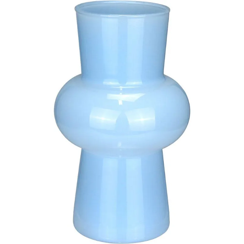 Vaso Decorativo Enfeite Casa Eclipse Home&amp;co Leitoso Vidro 20x12x12cm Branco
