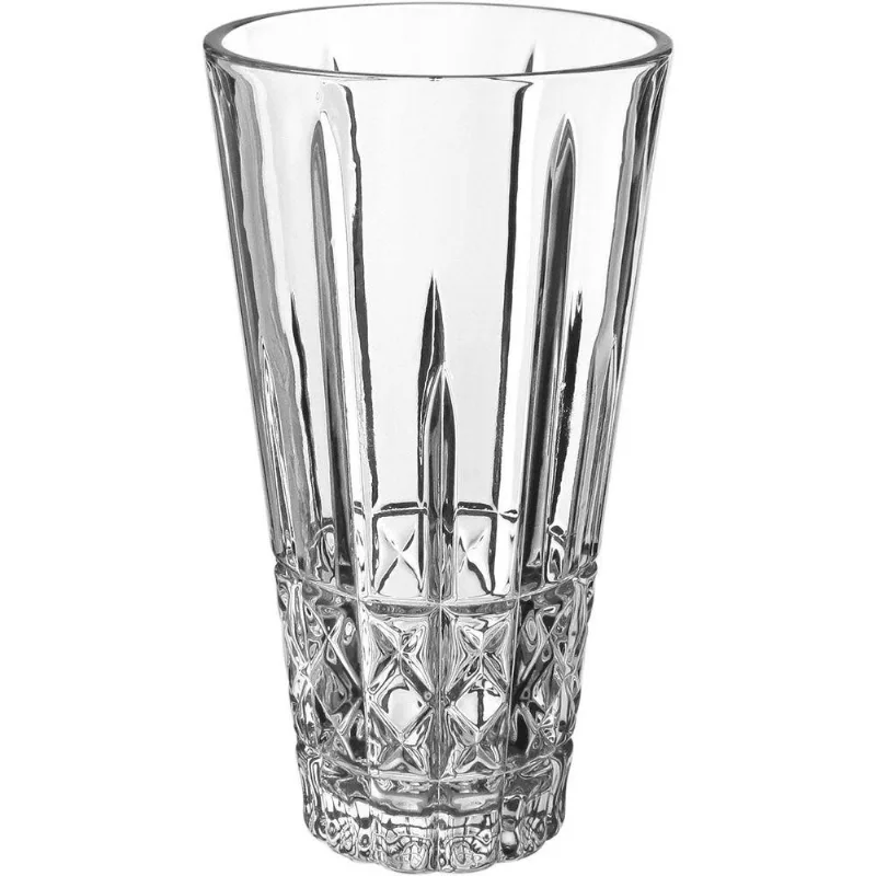 Vaso Decorativo Enfeite Casa Redondo Home&amp;co Eco Crystal 24x13x13cm Transparente