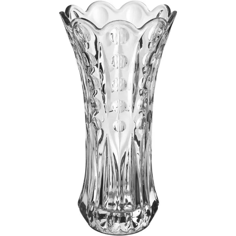 Vaso Decorativo Enfeite Casa Floreiro Home&co Vidro 29x14x14cm Transparente