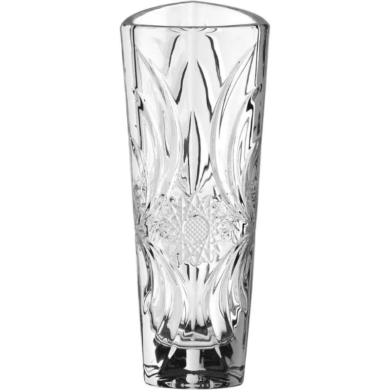 Vaso Decorativo Enfeite Casa Triangular Home&amp;co Eco Crystal 17x6x6cm Transparente