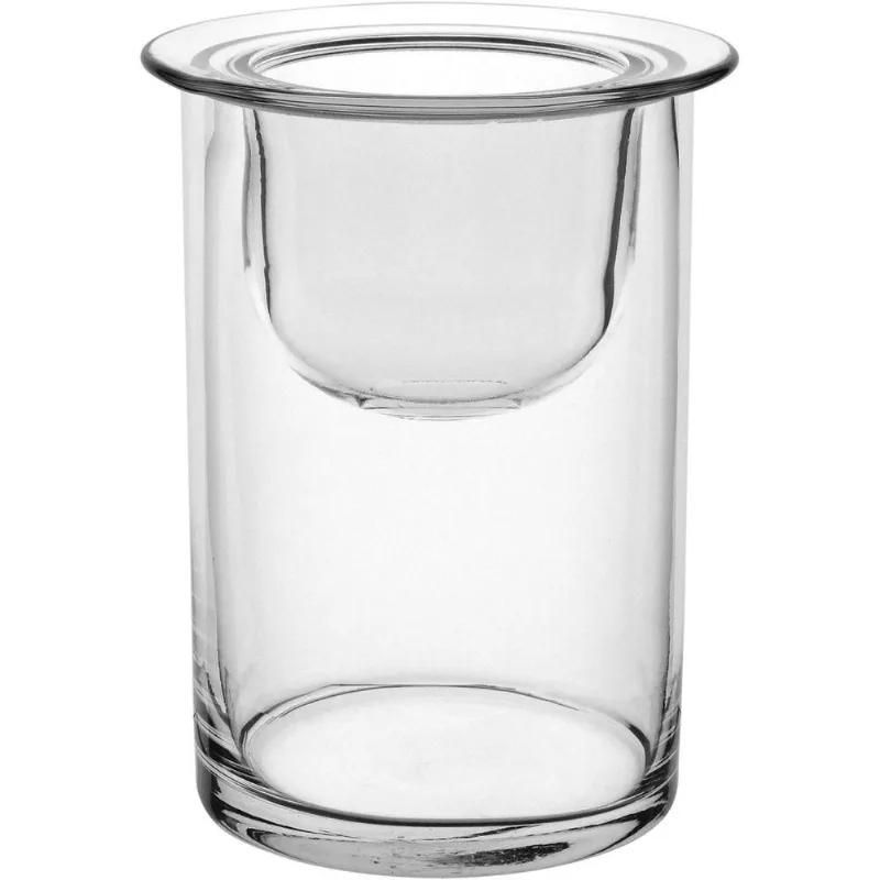 Castiçal Parede Dupla Home&co Eco Crystal 15x12x12cm Transparente Porta Vela