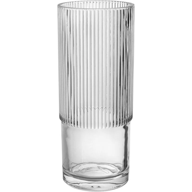 Vaso Decorativo Enfeite Home&amp;co Vidro 31x13x13 Transparente