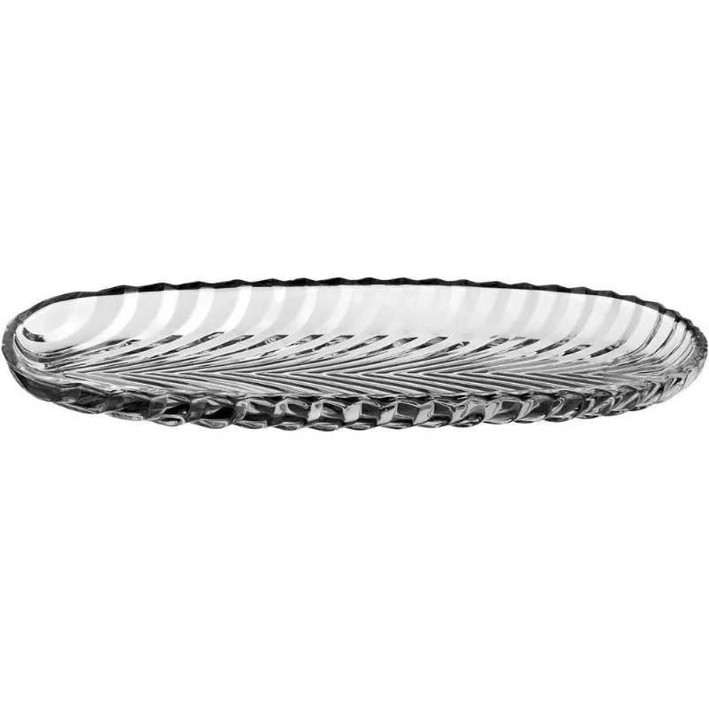 Prato Bolo Oval Home&co Eco Crystal X39x14cm Boleira