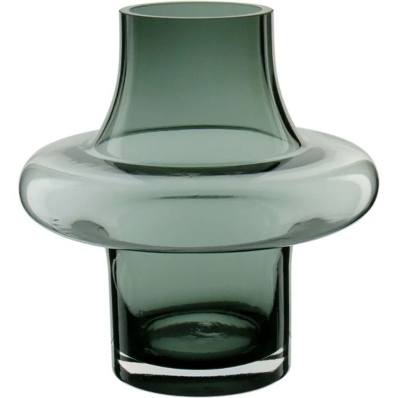 Jarro Decorativo Vintage Home&amp;co Em Vidro Fumê 21cm