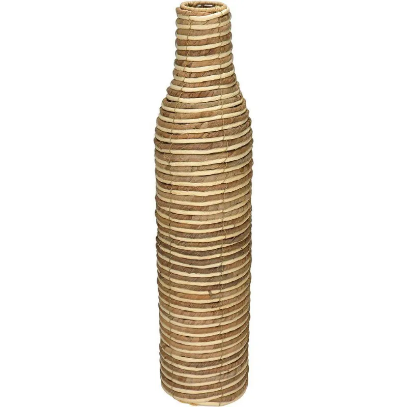 Vaso Decorativo Enfeite Home&amp;co Fibra Natural E Metal 71x17